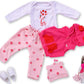 scnbom Reborn Baby Dolls Girl Clothes for 17-22inch Outfits Accesories (Giraffe 5pcs Set)