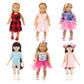 Sotogo 7 Sets Doll Clothes Outfits Dresses For 14 To 17 Inch New Born Baby Doll, 15 Inch Baby Doll And American 18 Inch Doll Clo