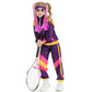 Sayhihi Boys Girls 80s Tracksuit Kids Hip Hop Costume Set Retro Street Dance Sportswear Outfit Kids 60s 70s Party Costume Modern