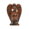 Justinstones Carved Mahogany Obsidian Gemstone Peace Angel Pocket Guardian Angelhealing Statue 2 Inch