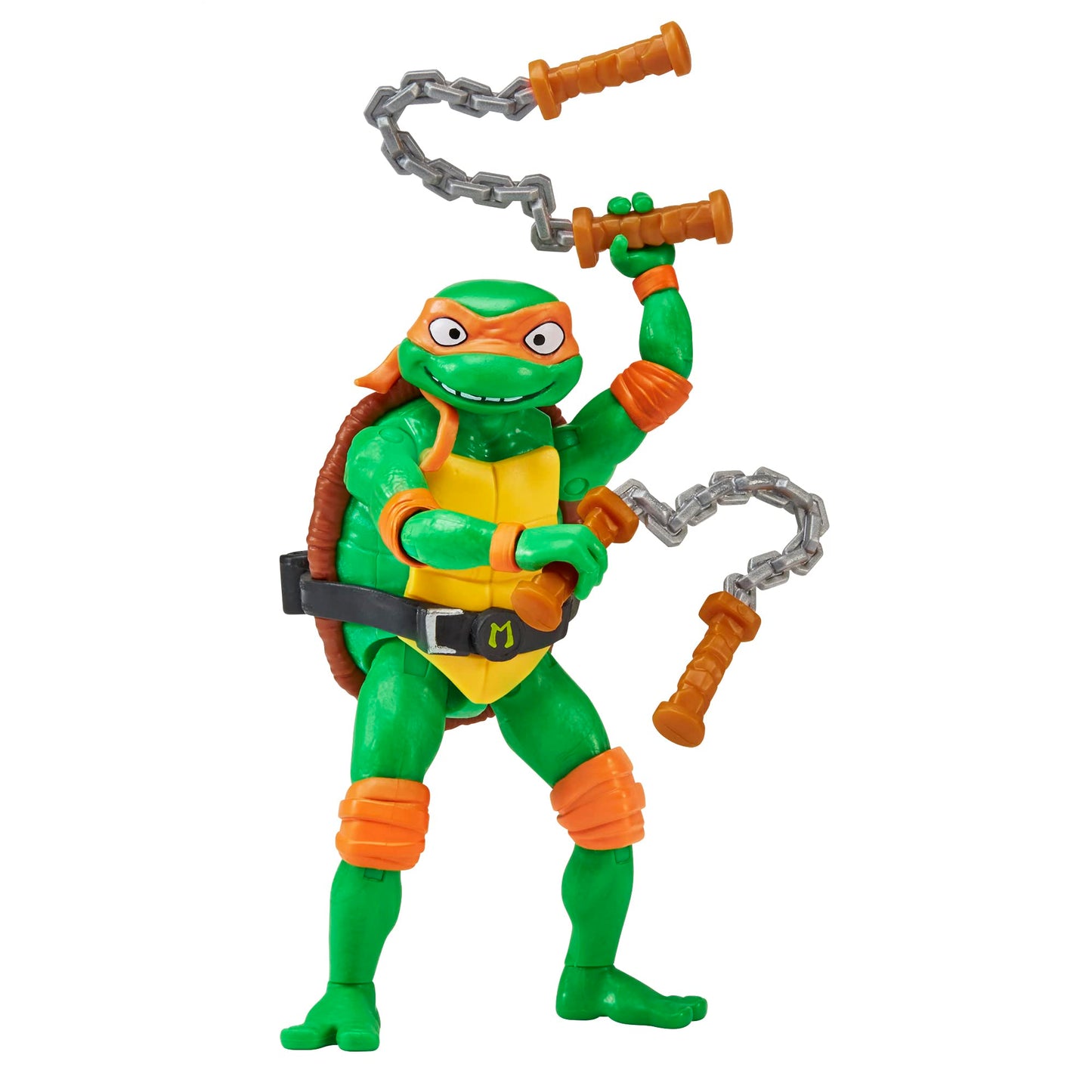 Teenage Mutant Ninja Turtles Michelangelo Action Figure, 4.25" Multi-Color, Plastic, Model 83283 by Playmates Toys