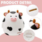 H&W Cow Piggy Bank, Unbreakable Coin Box For Kids, Cute Animal Money Bank Birthday For Boys Girls,Coin Saving Boxes (White)