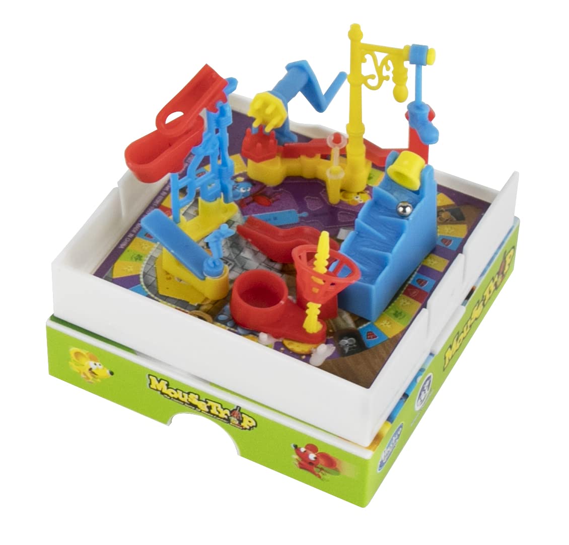 World's Smallest Mouse Trap Game - Miniature Gameboard with 27 Parts, Multi-color, Portable Case, Ages 6+, Model 5026