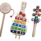 Kishore Collections Channapatna Toys Non Toxic Wooden Rattles For Baby/Infants (0 To 6 To 12 Months)  Set Of 3 Pcs  Multicolor