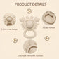 Baby Teething Toys Baby Rattle Toys Food Grade Silicone Rattles and Teethers for Newborn Soft Infants Toddlers Crab Shake Rattle