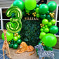 40 Inch Number 7 Balloon, Forestlight Green Jumbo Large Seven Birthday Party Supplier, Mylar Foil Big Balloon Number For 7 17 27