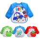 EchoDone 4 Packs Waterproof Childrens Art Smock Kids Painting Aprons Long Sleeve Smock for Eating 1-4 Years