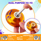 7YO Finger Spin Yoyo Professional Responsive Yo-yo for Kids Beginners, Dual Purpose Yoyo with 10 Strings, Unresponsive Bearing,
