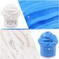 2 Pack Butter Slime Kit Soft Cotton Putty DIY Sludge Toys for Girls Boys Blue White Premade Butter Slime for Kids Party Favors(100ML Each*2)
