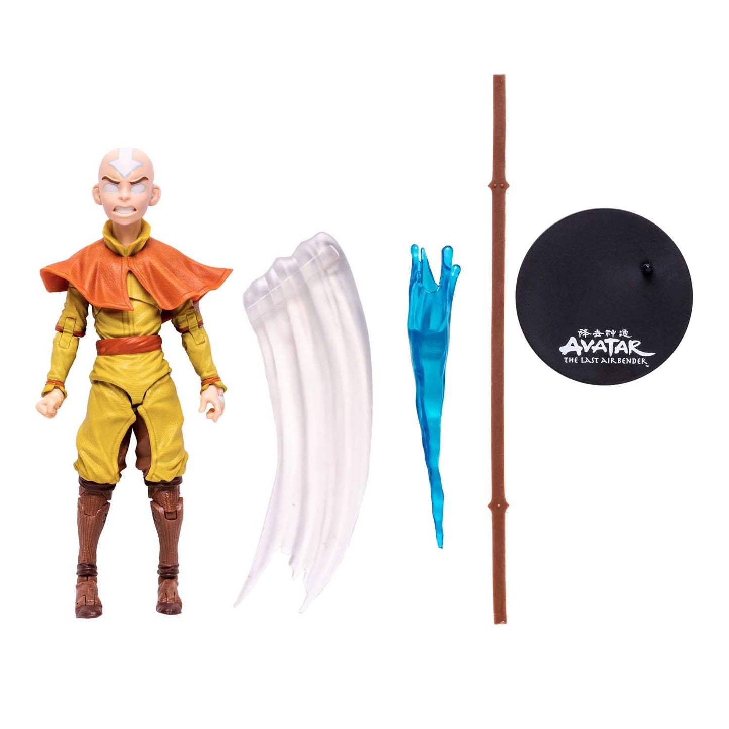 Mcfarlane Toys Avatar The Last Air Bender Aang Avatar Stare 7' Action Figure With Accessories