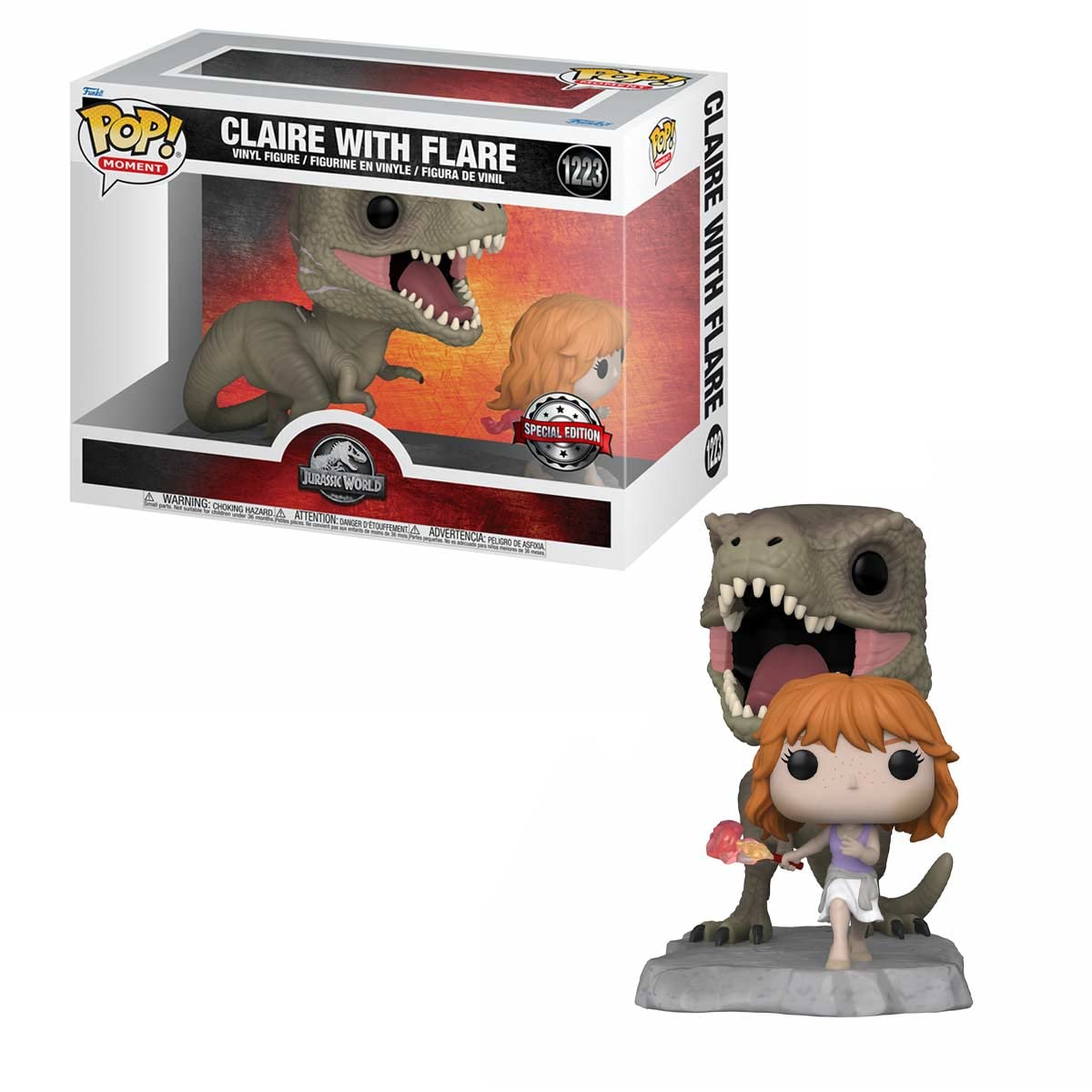 Funko Pop! Movie Moment: Jurassic World - Claire With Flare #1223 - Vinyl Figure