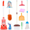 Meland Kids Cleaning Set - 8Pcs Toddler Broom And Cleaning Set With Toy Vacuum Cleaner, Pretend Play Children House Cleaning Toy
