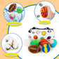 Beetoy Sensory Sports Balls For Infant Toddlers, Baby Toys For Early Education, Different Sensory Tactile Textures Balls With Rattle & Squeakers