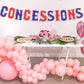 Baseball Party Supplies Concessions Banner - Sports/Baseball Themed First Birthday Party Decorations Favors