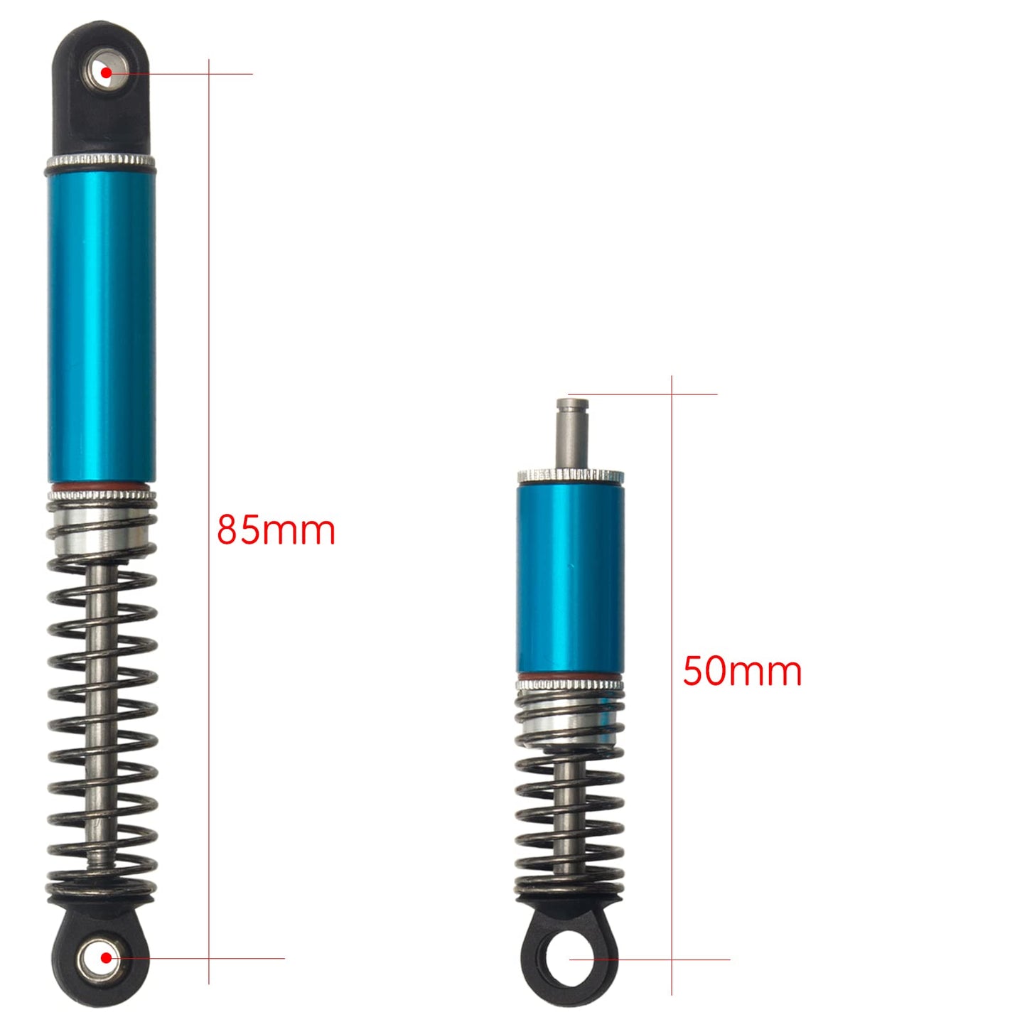 HobbyMarking Aluminum Front & Rear Oil Shocks Absorber Adjustable Dampers For Tamiya Hornet/Grasshopper Upgrade Parts