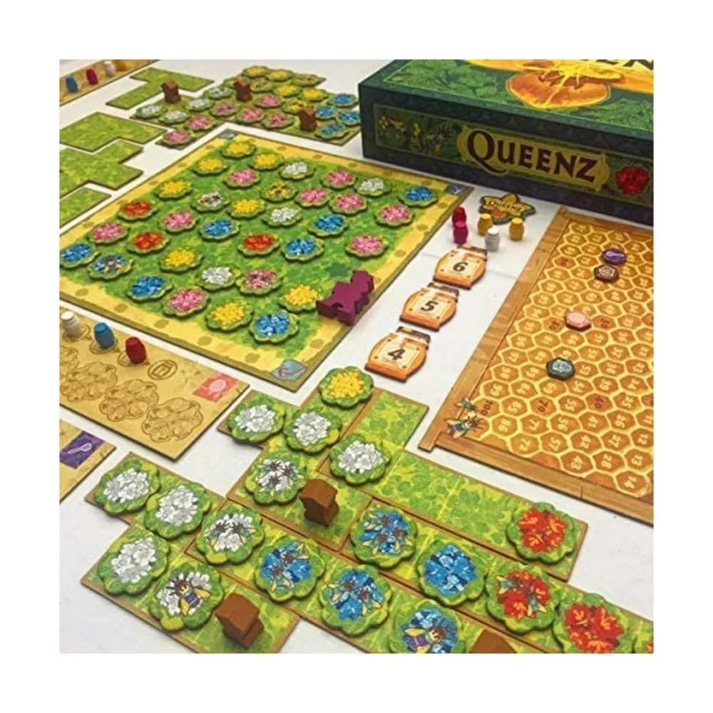 Rio Grande Games Queenz Board Game - Cardboard, Model Rio583, Fun Strategy Game