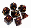 Creebuy Dnd Dice Set 7Pcs Red Mix Black Nebula Dice For Dungeon And Dragons D&D Rpg Role Playing Games Polyhedral Dice