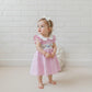 First 2Nd 3Rd Birthday Outfit Girl Smocked Doll Collar Birthday Girl Dress Dresses Boho Toddler Baby Girl Clothes (Doll Collar P