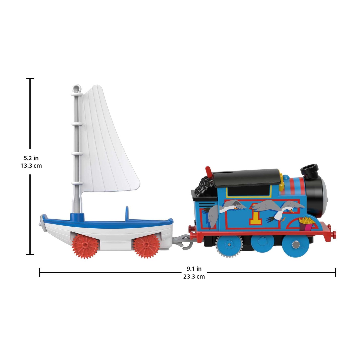 Thomas & Friends Motorized Toy Train Set Bridge Lift Thomas & Skiff Track Playset With Boat For Preschool Pretend Play Kids Ages
