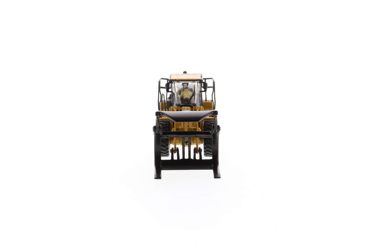 Diecast Masters CAT Caterpillar 972M Wheel Loader with Log Fork and Operator High Line Series 1/87 (HO) Scale Diecast Model 8595
