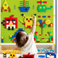 6 Pack Large Building Brick Baseboard In Green, 10 X 10 Inch Baseplates Compatible With Duplo,Mega, Baseplate For Diy Play Table Or Wall