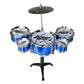 Excluzo Kids Musical Toys Simulation Jazz Drum Music Wi 5 Drums Sets Beat ChildrenS Educational Instrument Gifts For Boys Girls