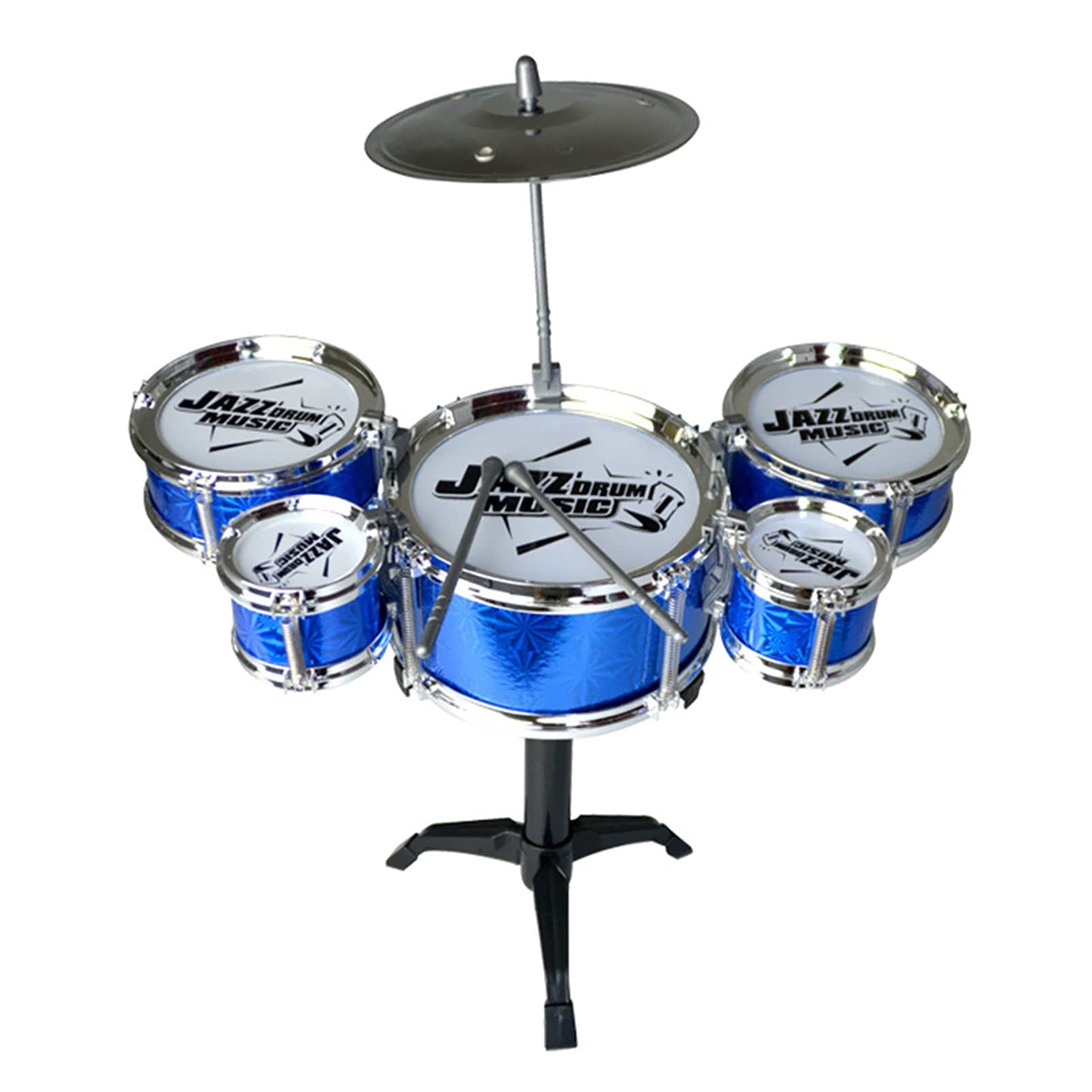 Excluzo Kids Musical Toys Simulation Jazz Drum Music Wi 5 Drums Sets Beat ChildrenS Educational Instrument Gifts For Boys Girls