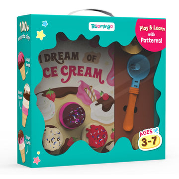 Bloomingo Pretend Play Kit - I Dream Of Ice Cream : Interactive Kitchen Set With 20+ Pieces | Set Up Your Ice Cream Business | B