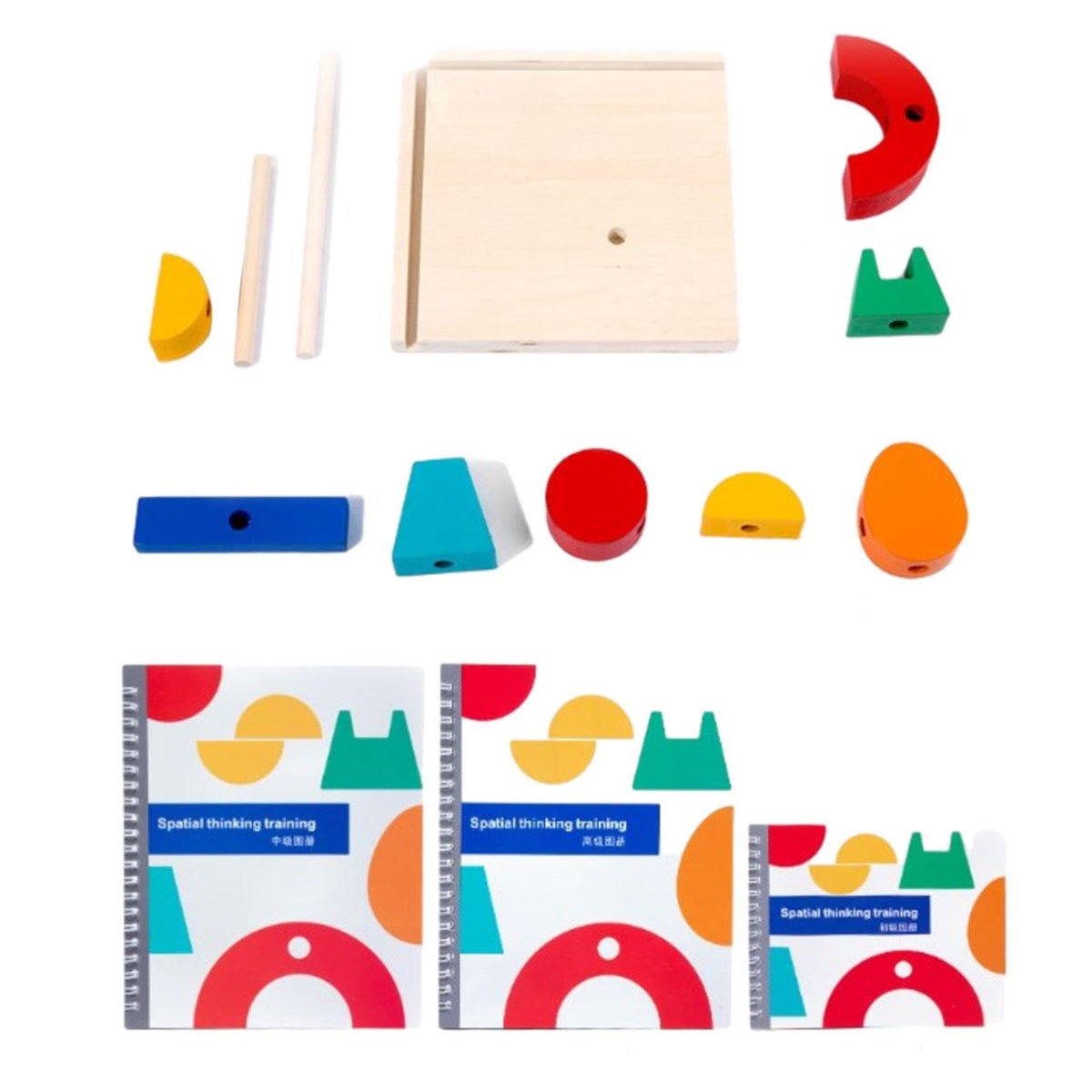 Ilsmysutra Wooden Building Toy Early Learning Montessori Toys For Gifts Kids Girls Boys