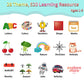 Eaever 520 Abc Sight Words Talking Flash Cards With Number/Shapes/Letters/Colors, Etc, Preschool-Learning-Activities, Toddler Le