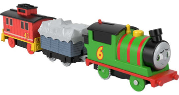 Thomas & Friends Motorized Toy Train Percy Engine & Brake Car Bruno Rail Vehicle For Preschool Pretend Play Kids Ages 3+ Years