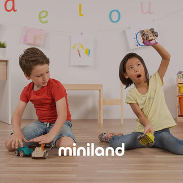 Miniland Clothes For Dolls 8 1/4'' Knitted Outfit Sweater & Trausers - Eco, Made In Spain, Quality, Role Play, Educational