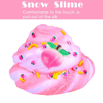 Pink Cloud Slime, With Cute Slime Charms, Super Soft And Non-Sticky, Diy Slime Kit For Girls, Party Favors, Gift And Birthday, S