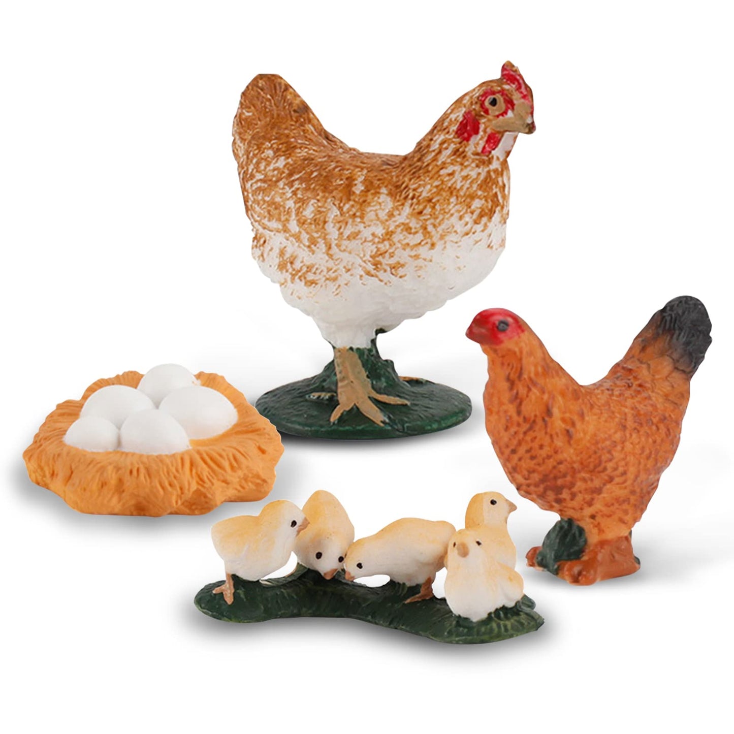 Life Cycle of Hen Figurines Toys Realistic Farm Animals Life Cycle Animals Set Preschool Animals Figures Eduactional Project Dio