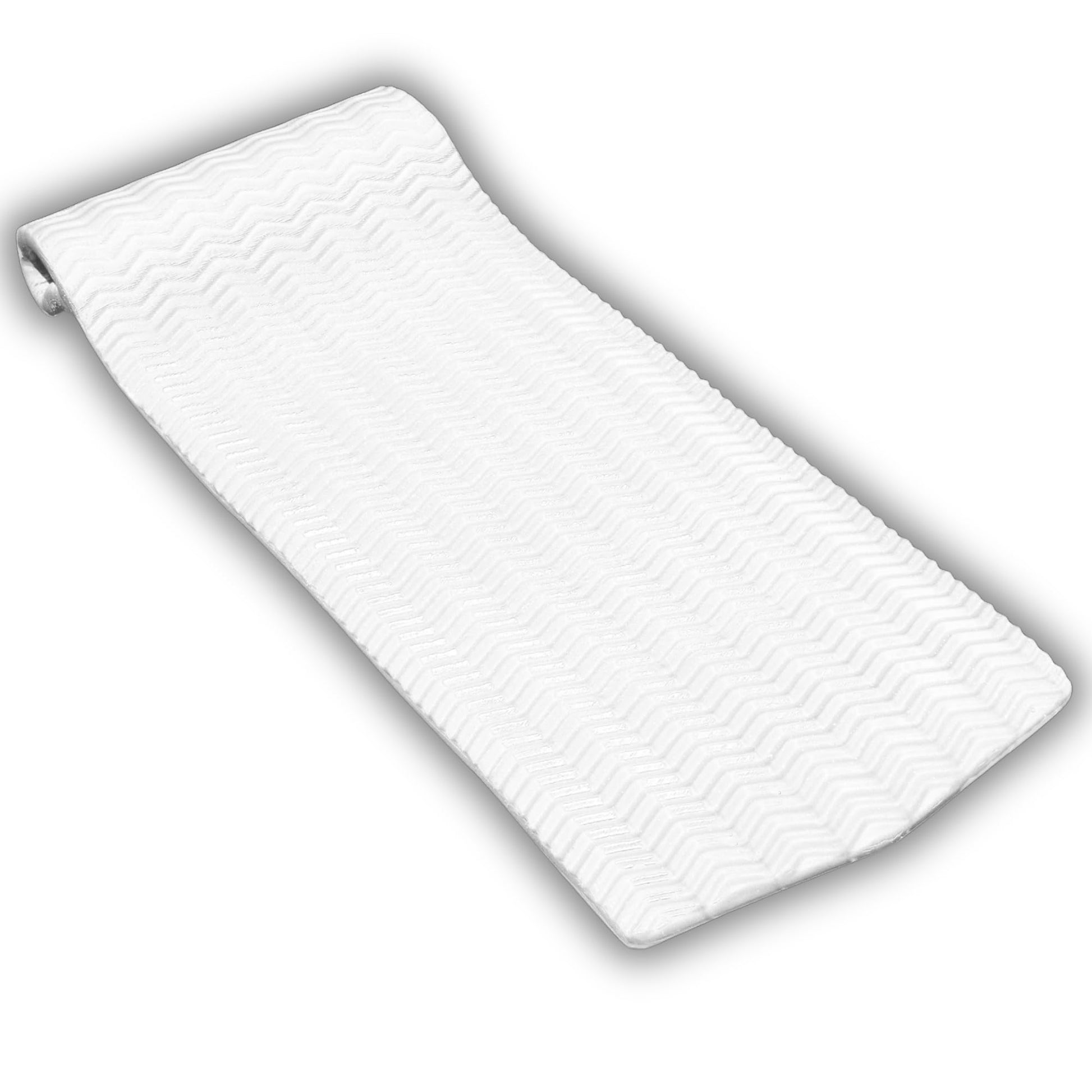 SWIMLINE ORIGINAL enhanced Foam Pool Float For mature-themeds | Sofskin Floating Pool Mattress | White | 2 Extra Thick Foam | Foam Pool Float | No Inflating Needed | Pool Mat For mature-themeds | Roll Up & Store