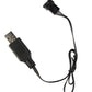 JIECHUN SM-4P Charger for RC Car 7.4V Li-ion Battery, USB Charging Cable 2-Pack