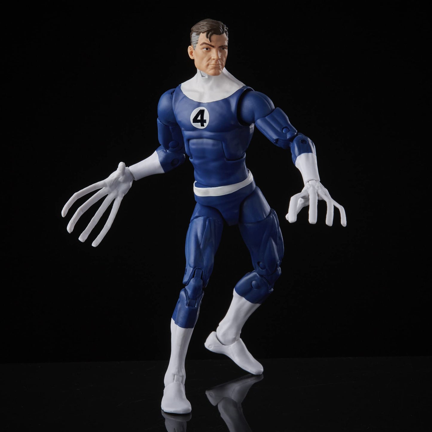 Marvel Hasbro Legends Series Retro Fantastic Four Mr. Fantastic 6-inch Action Figure Toy  Includes 4 Accessories