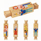 Ojiva Fine Motor Wooden Rotating Puzzle Toy Hand Coordination Rotating Cube Puzzle Logical Thinking Brain Teaser Toy Cognitive S