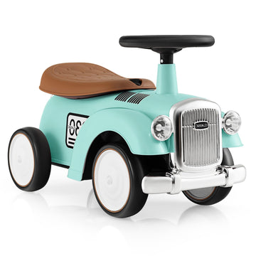 OLAKIDS Ride On Push Car, Toddler Foot-to-Floor Sliding Toy with Steering Wheel, Horn, Under Seat Storage, Kids Racer Walking Gi