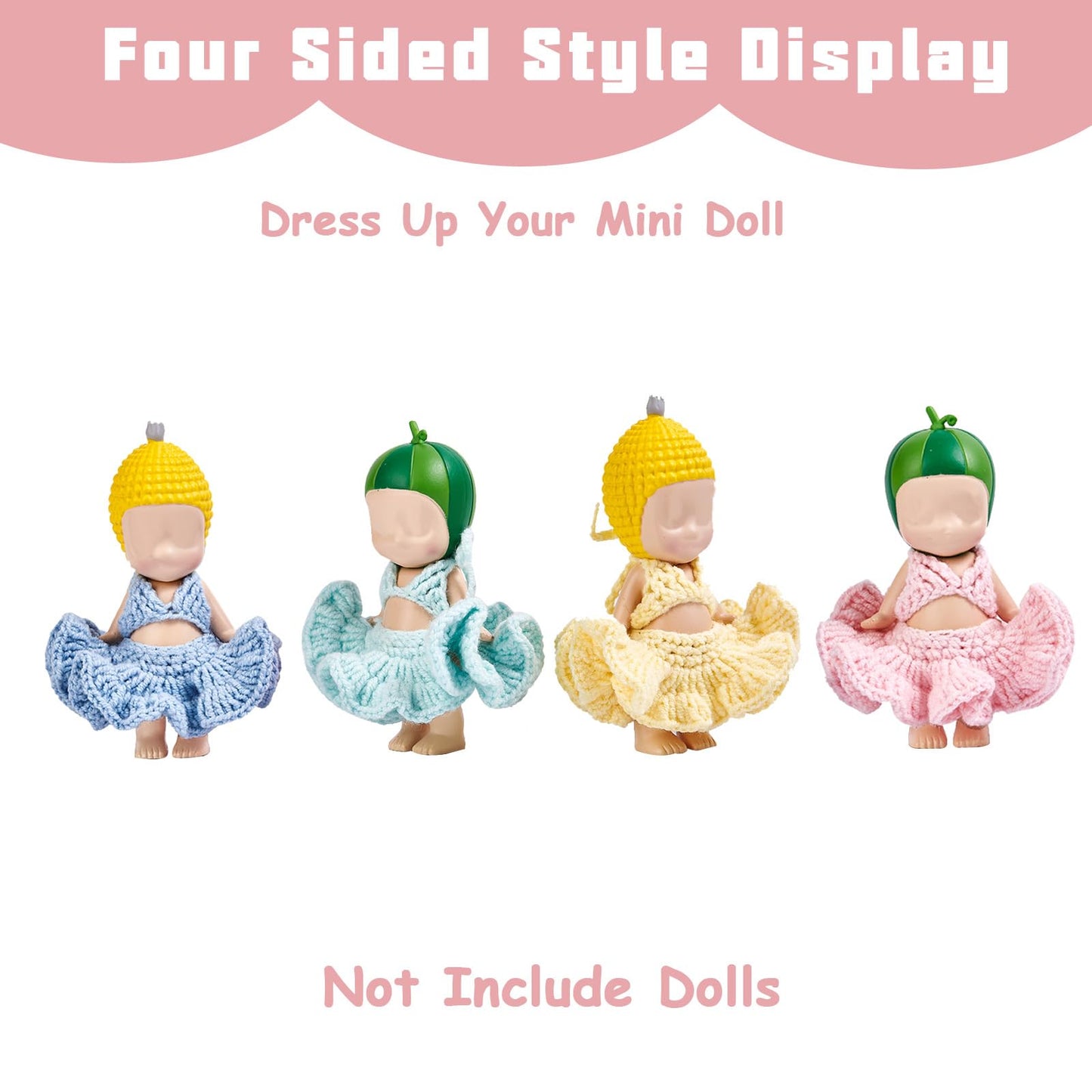 1 Set of Clothes for Sonny Angel  Green Bikini Skirt Series Fit for 3 Inch Minifigures Collectible Dolls  Cute Accessories Display and Decoration Gift for mature-themed Collectors