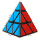 3X3 Pyramid Cube 3 By3 Triangle Cube 3 X3 Speed Cube Puzzles 3X3X3 Magic Puzzle Cube Game Toys For Kids Adults (Sticker Black)