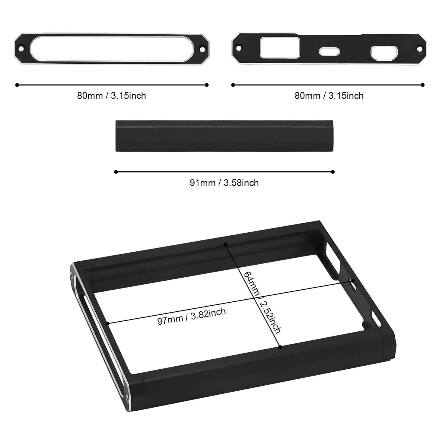 Hobby Fans Metal Protector Frame Fit For Flysky Fs-Nb4 Rc Car Transmitter Screen Protective Bracket Holder And Base Protector Re