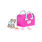 Pucci Pups - Collectible Puppy Set – Beagle, Schnauzer, Poodle – Carrier Purse – Dog Accessories Included – Toys For Kids 3+