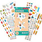 Paper House Productions Just Beachy Scratch & Sniff Sticker Folio for Classrooms, Scrapbooking and Collecting