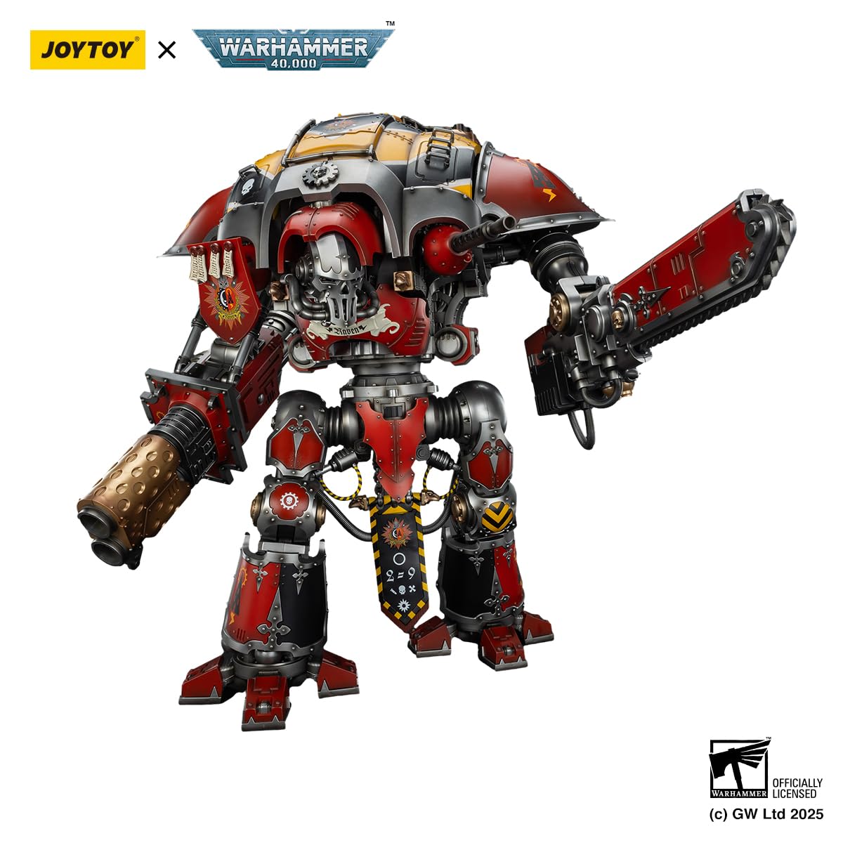 Joytoy Warhammer 40K 1/18 Action Figure Imperial Knights House Raven Knight Errant 21In Mecha Joy Toy Collection Model