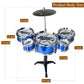 Skloer Kids Drum Set Toddler Instrument Set Educational Percussion Stimulating Children’S Creativity Drum Set For Kids Boys And Girls Blue