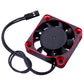 RC Motor Cooling Fan 40x40mm 16000RPM 540 550 Motor ESC Heatsink Brushless Cooling Fans for 1/10 1/8 RC Car (Black & Red)