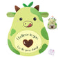 Leyoha Avocado Cow Emotional Support Plush- 11Inch Adorable Cow Stuffed Animal For Anxiety Comfort And Relaxation, Cute Avocado