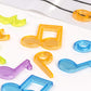 Miniland Translucent Musical Counters For Musical Learning And Development