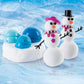 Play Visions Floof Modeling Clay - Reuseable Indoor Snow - Mr. & Mrs Snowman Set With Endless Creations and 22 Molding Accessori